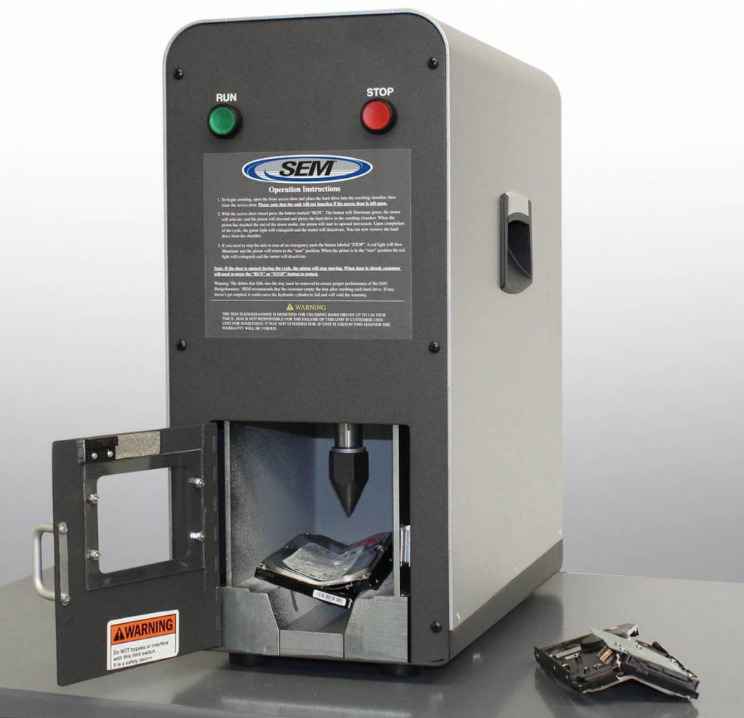 safe hardware destruction