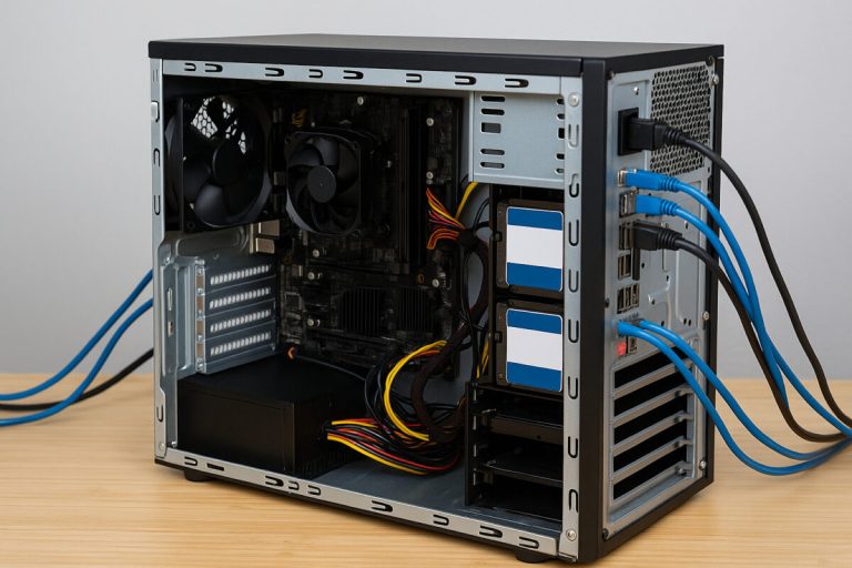an old pc that was turned into a server