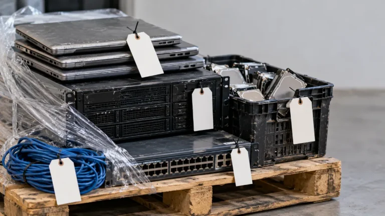 Palletized Retired IT Equipment