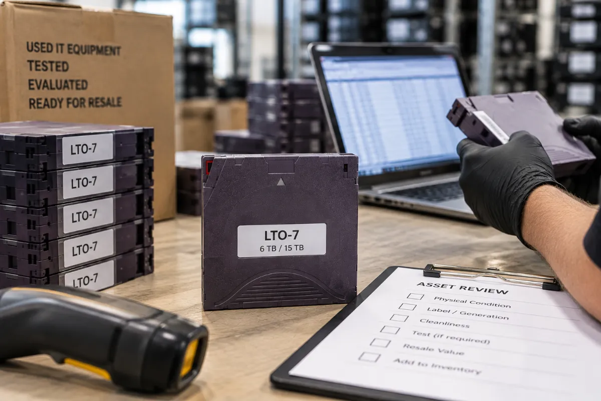 LTO-7 Tape Asset Inspection