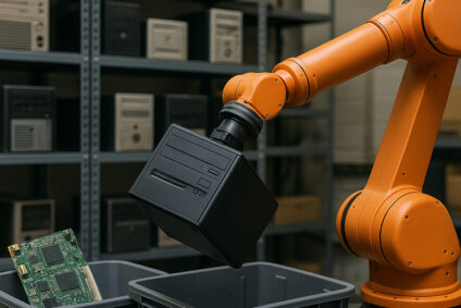 AI-powered interface tracking and verifying real-time data destruction in a high-security facility.
